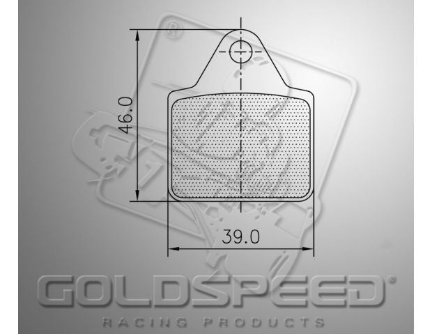 Set pastiglie freno Goldspeed Tipo LenzoKart anteriore / mini posteriore