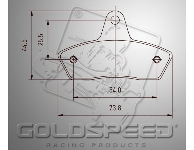 Kit pastiglie freno Goldspeed TIPO HAASE-INTRE-BIREL-PAROLIN-SKM