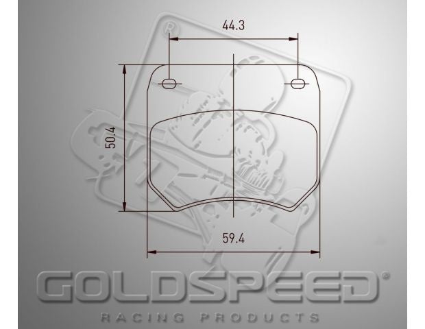 Set pastiglie freno Goldspeed KELGATE TIPO 4&6 POD ANTERIORE