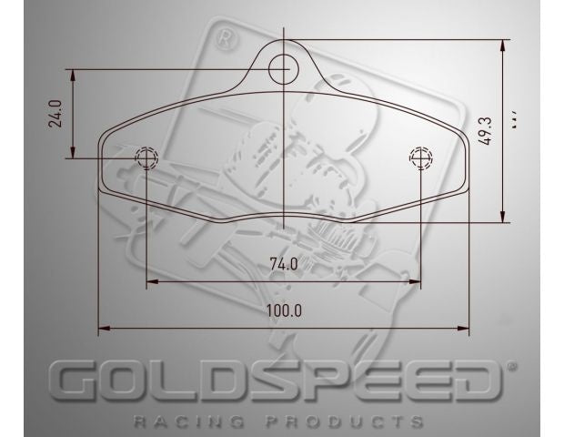 Set pastiglie freno Goldspeed EA-BIREL-FIRST TYPE POSTERIORE
