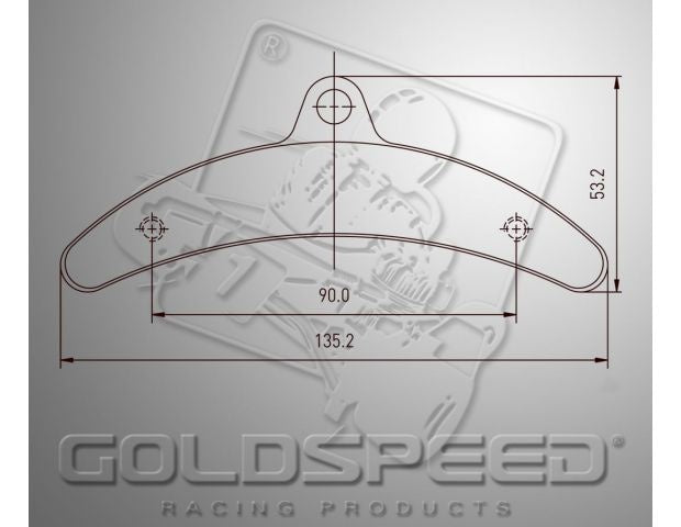Set pastiglie freno Goldspeed TIPO BIREL POSTERIORI (14182)