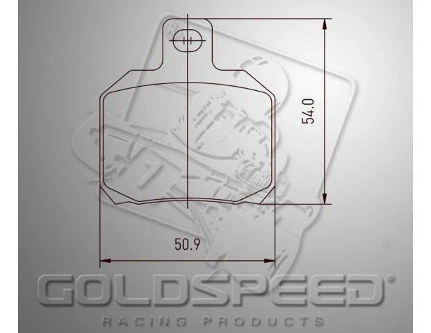 Goldspeed remblok set CRG type 03 rear - KartKings