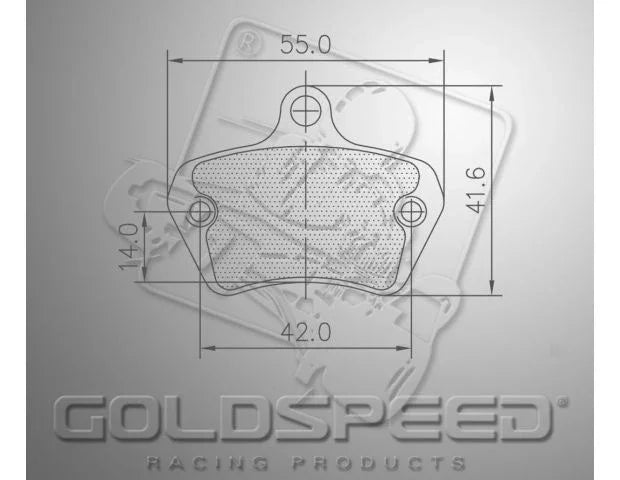 Goldspeed remblok set Top Kart type front - KartKings