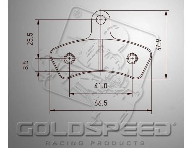 Goldspeed remblok set Swiss Hutless type front KZ - KartKings