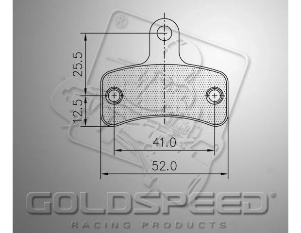Goldspeed remblok set Swiss Type front handbrake - KartKings