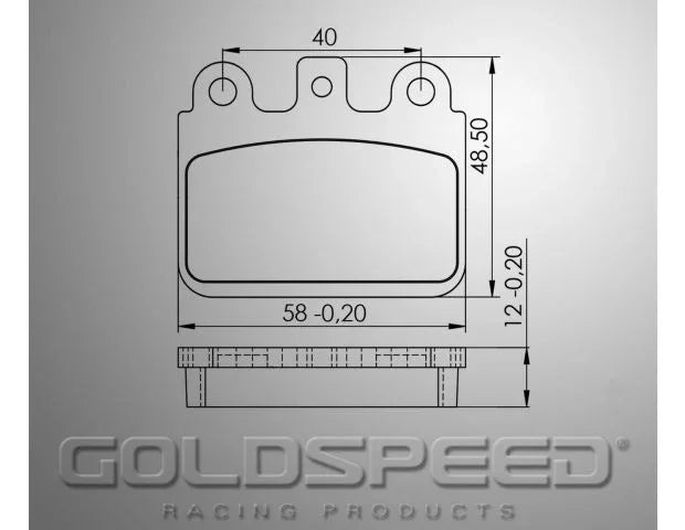 Goldspeed remblok set CRG VEN 05-AMW-GILLARD type rear - KartKings