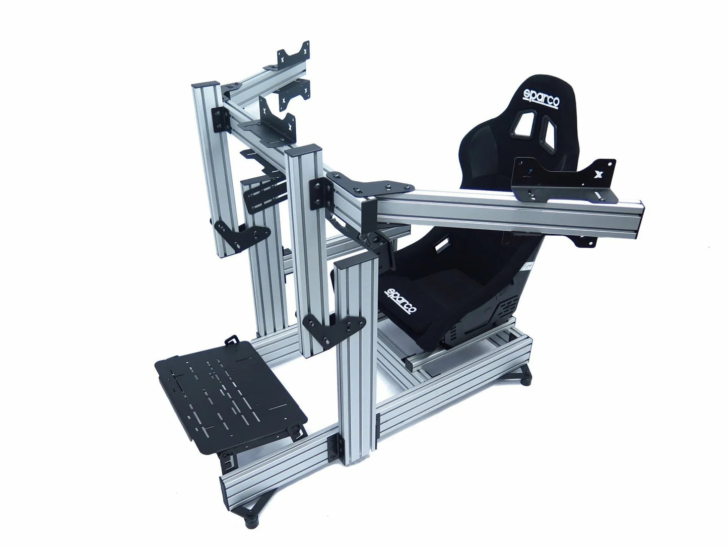 SimXPro® Configurazione tripla schermo integrata pesante - VESA 100/200 - Nero