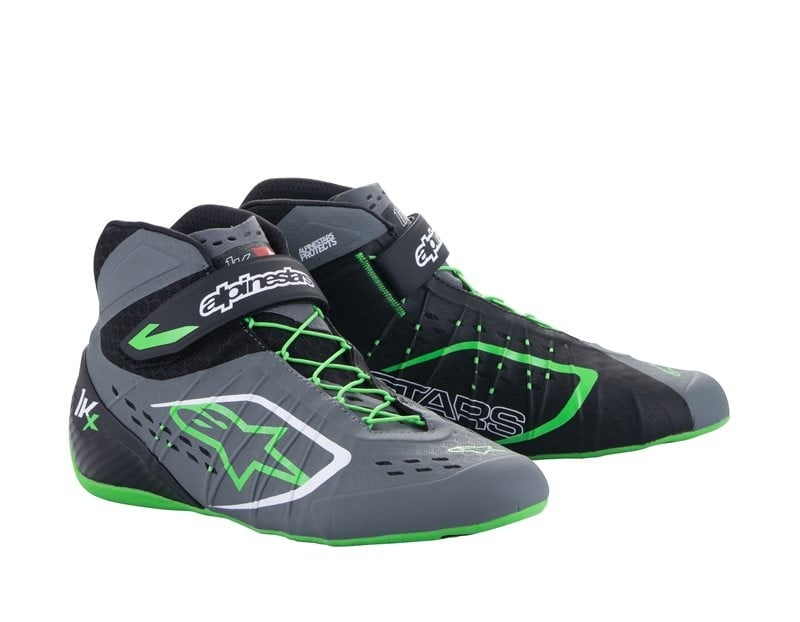 Alpinestars Tech-1 KX V2 Nero/Grigio scuro/Verde fluorescente