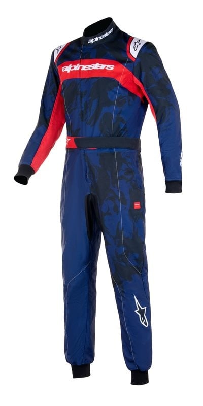 Alpinestars KMX-9 V3 Graphic 5 Blu navy / rosso