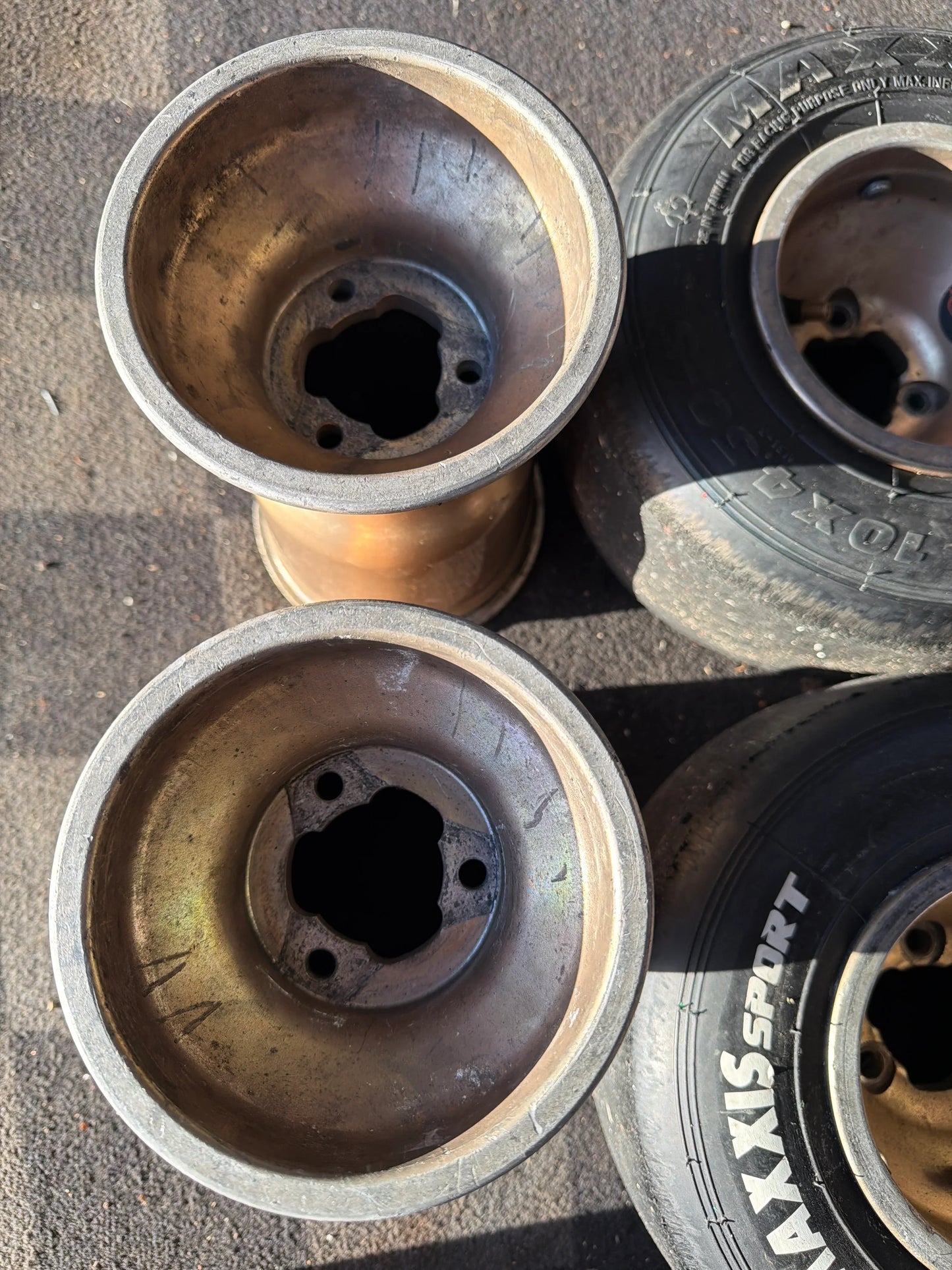 Gebruikt gouden velgen 132 / 212mm OTK MXJ - KartKings