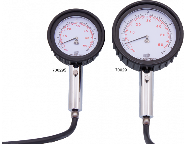 Manometro per pneumatici Goldspeed grande 0-4 bar