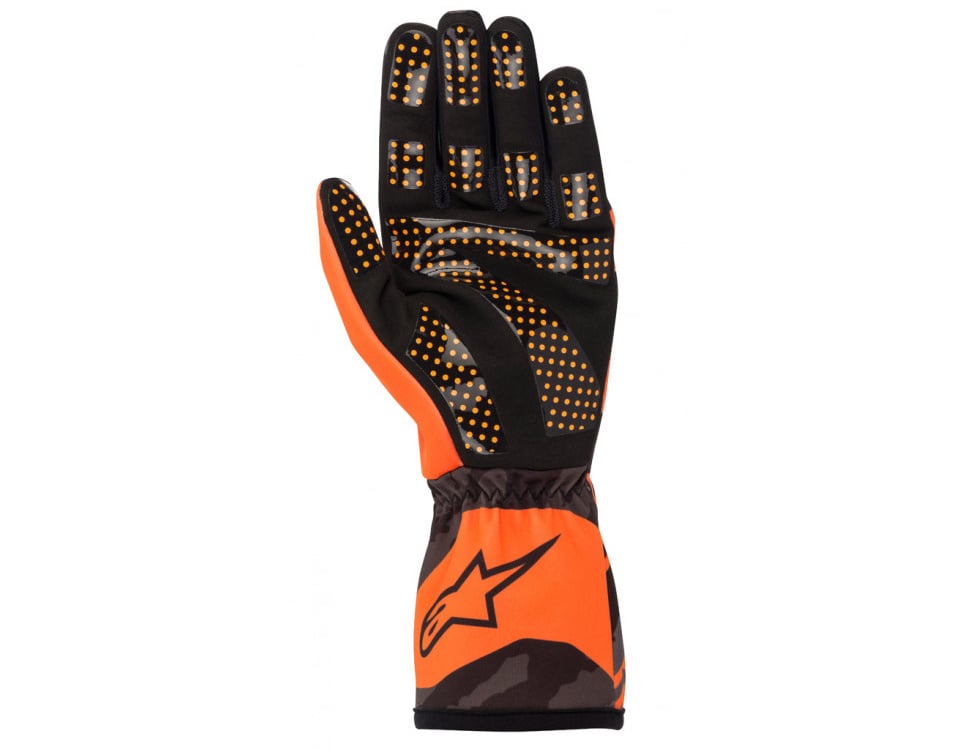Alpinestars Tech 1-K glove Camo Fluor oranje / zwart