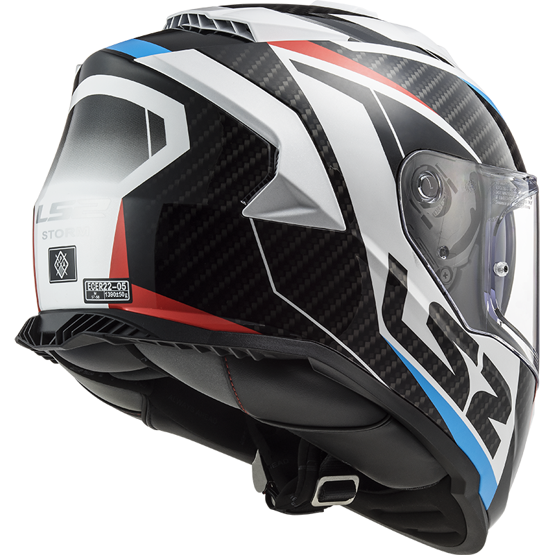 LS2 FF800 Storm II racer glans blauw / rood / wit