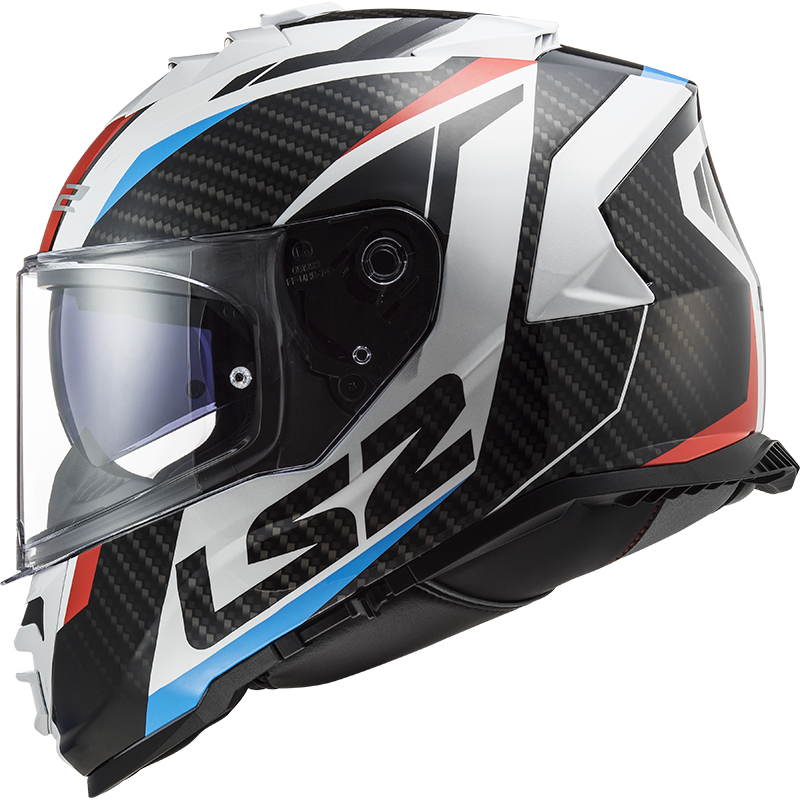 LS2 FF800 Storm II racer glans blauw / rood / wit