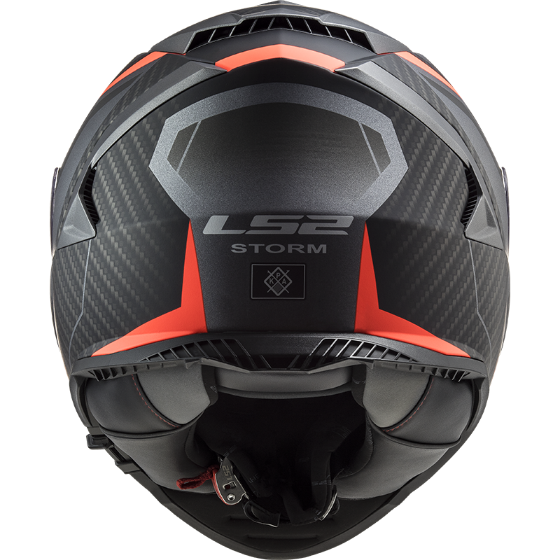 LS2 FF800 Storm II racer Matt titanium fluor oranje