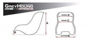 Greyhound R1 extra soft seat - KartKings