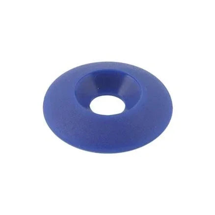 Plastic verzonken ring M8 blauw - KartKings
