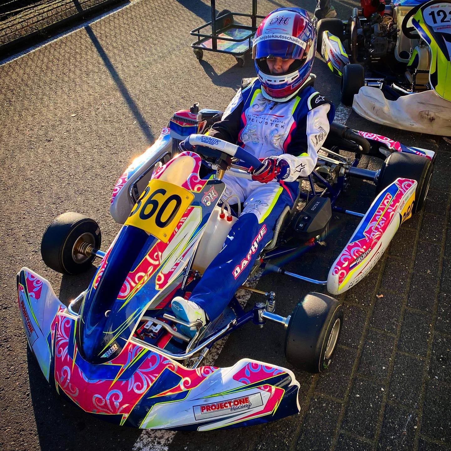 Design personalizzato del set di adesivi per il karting