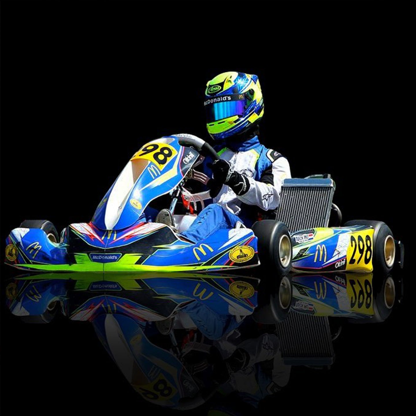 Design personalizzato del set di adesivi per il karting