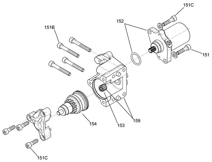 Supporto per motorino di avviamento Iame 60CC