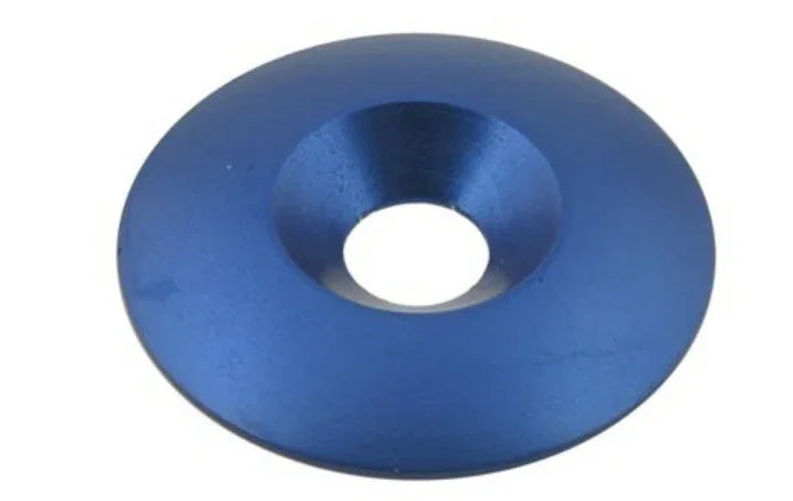 Aluminium verzonken ring m8 x 34 mm blauw - KartKings
