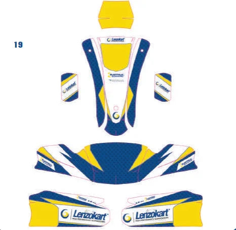 Set di adesivi LenzoKart Mini MK20