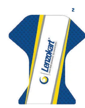 LenzoKart mini kart bodemplaat sticker - KartKings