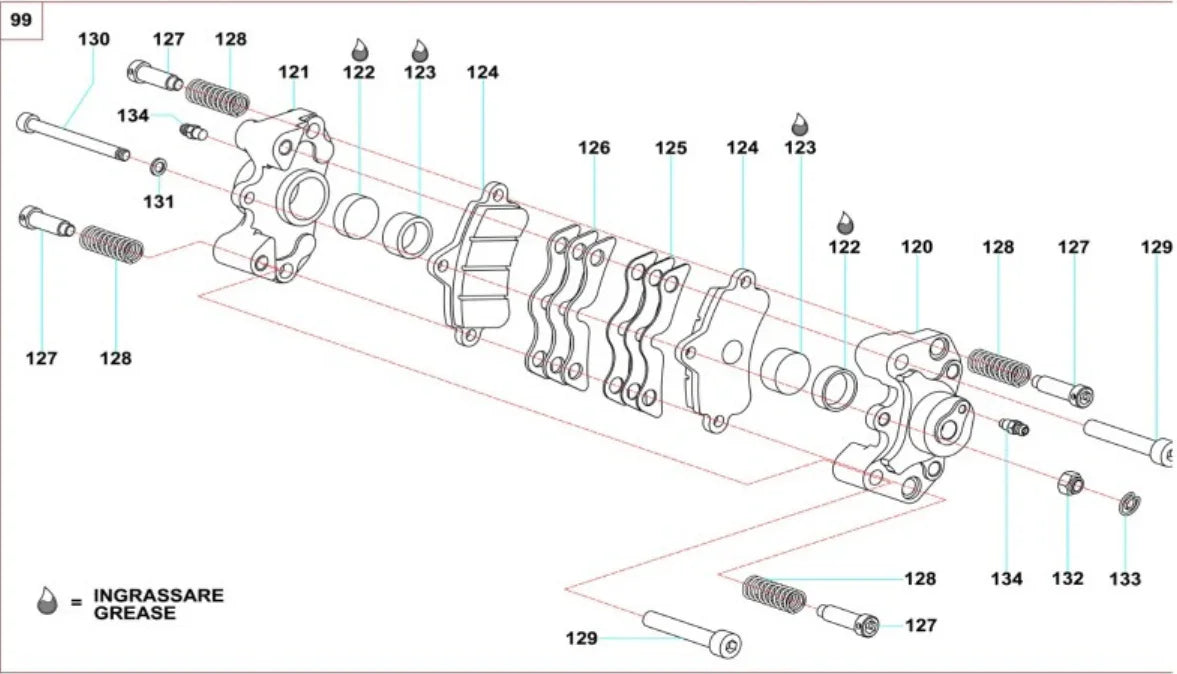 Top Kart Twister / Speedy / Bullett Remblok Bout M6 - KartKings