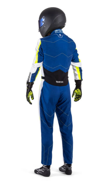 Sparco kerb advanced overall blauw / geel