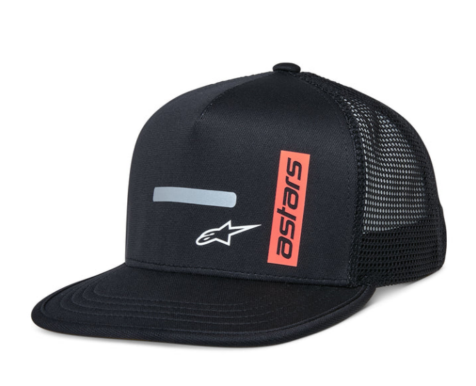 Cappellino da camionista Alpinestars Alter nero/rosso