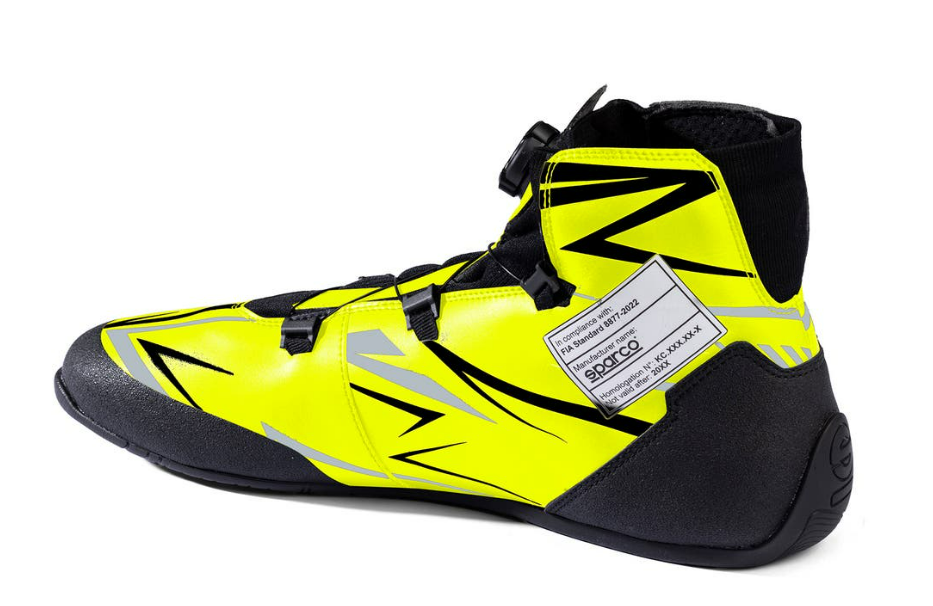 Sparco K-rapid FIA 8877-2022 (met snelsluiting) fluor geel / Zwart