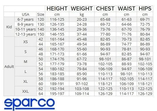 Sparco kerb overall kids grijs/geel/zwart - KartKings