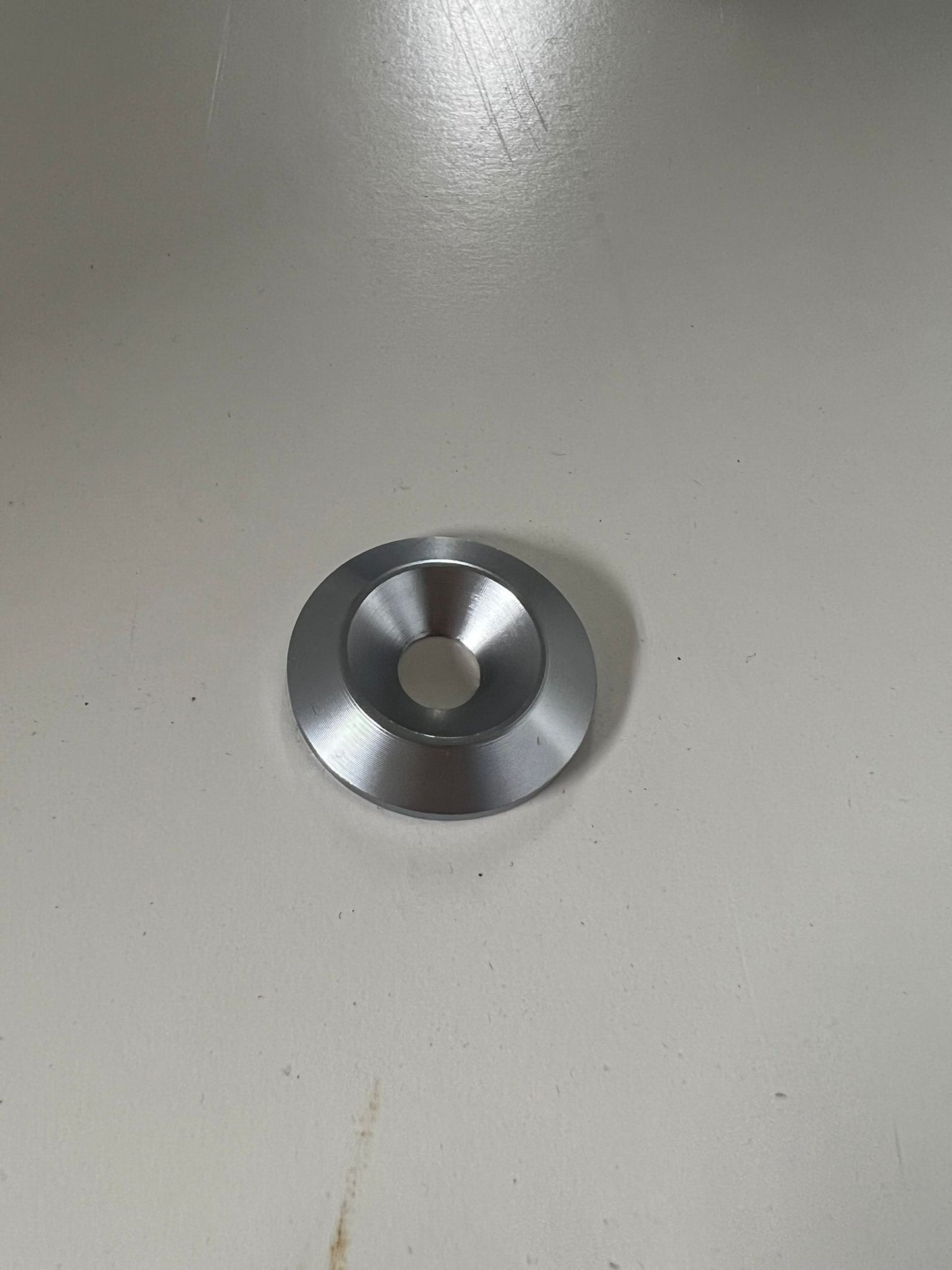 LenzoKart Anello incassato in alluminio M8 argento