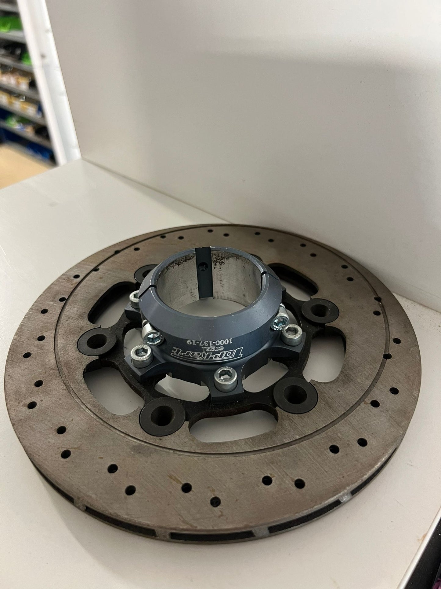 Disco freno Top Kart incl. supporto per assale da 50 mm