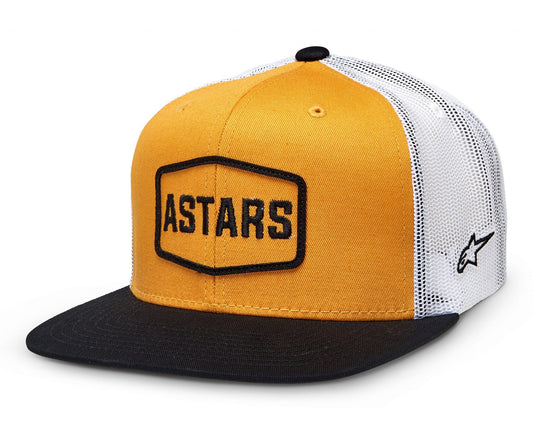 Cappellino da camionista con cornice Alpinestars Oro/Nero/Bianco
