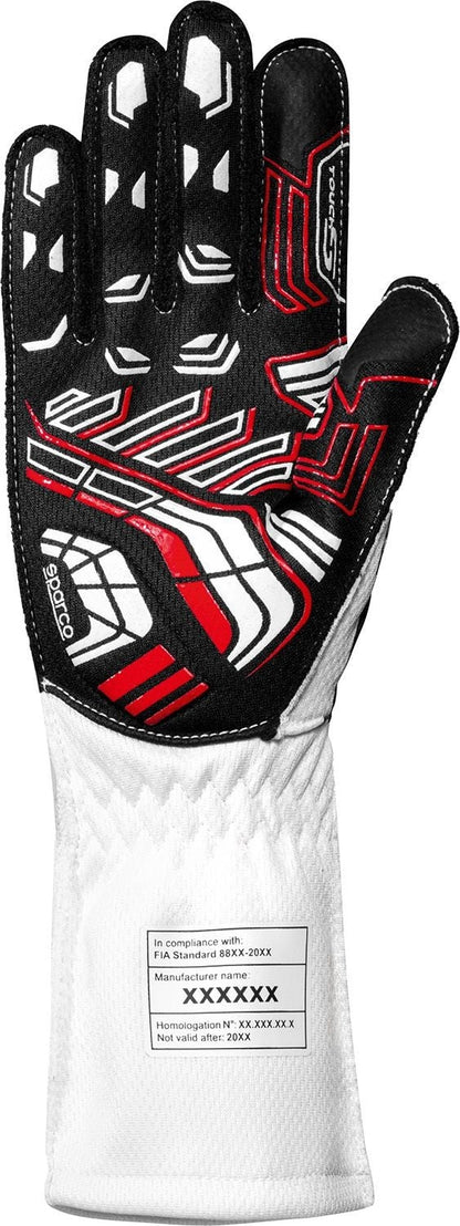 Sparco K -Arrow+ (FIA 8877-2022) kart handschoenen Wit / Zwart
