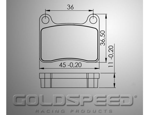 Set pastiglie freno Goldspeed Intrepid per il 2015