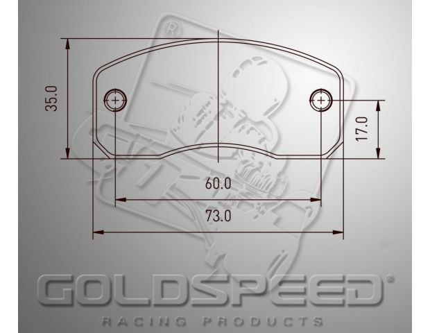 Set pastiglie freno Goldspeed MS Kart kz anteriore / mini posteriore