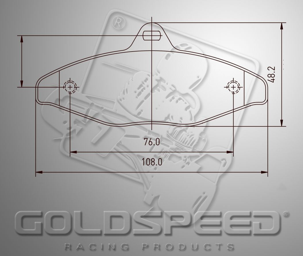 Set pastiglie freno Goldspeed tipo 450