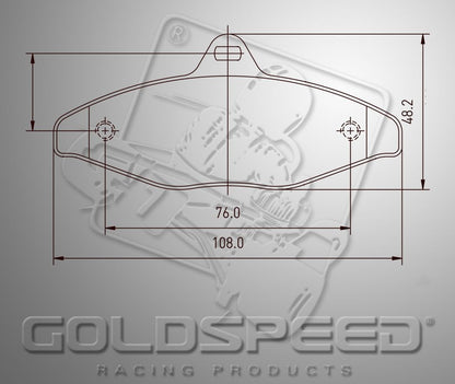 Set pastiglie freno Goldspeed tipo 450