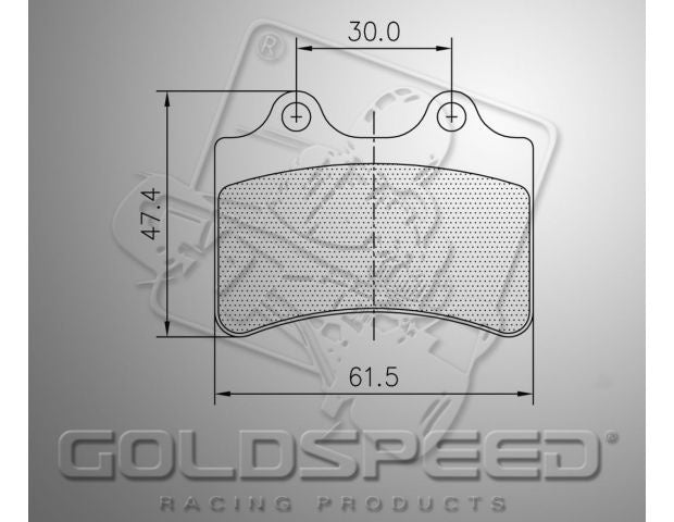 Set pastiglie freno Goldspeed tipo Haase Runner