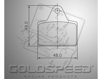 Set pastiglie freno Goldspeed Tipo LenzoKart posteriori