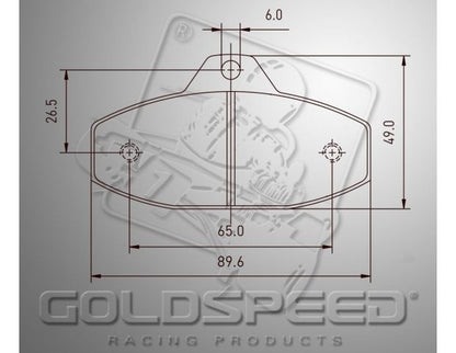 Set di remblok Goldspeed SKM-EVO-2 TYPE