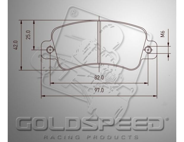 Set pastiglie freno Goldspeed KART COMPONENT
