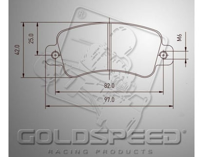 Set pastiglie freno Goldspeed KART COMPONENT