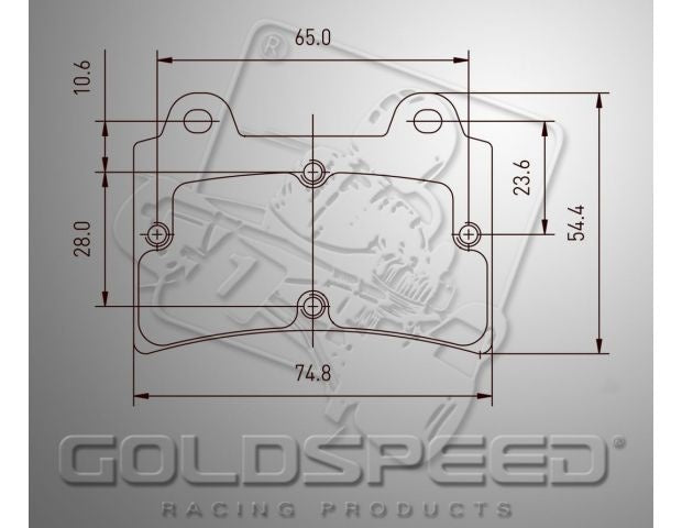 Set pastiglie freno Goldspeed Arrow