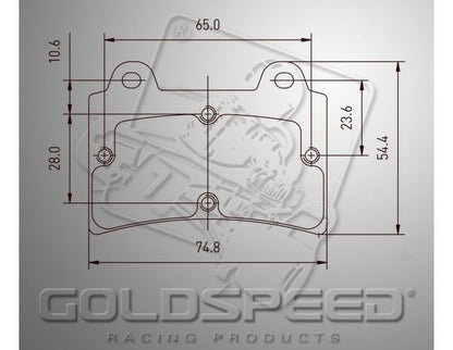 Set pastiglie freno Goldspeed Arrow