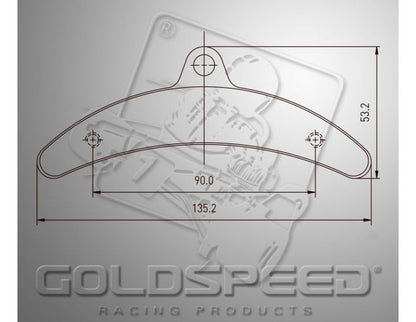 Set pastiglie freno Goldspeed TIPO BIREL POSTERIORI (14182)