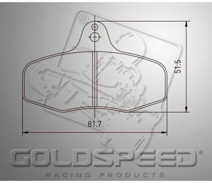 Set pastiglie freno Goldspeed Intrepid Evo 3 posteriori