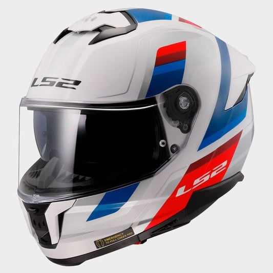 LS2 FF808 Stream II Vintage bianco/blu/rosso